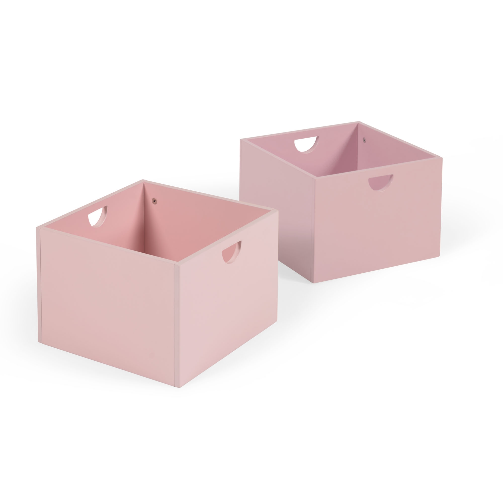 Nunila комплект из 2 ящиков для тумбочки из МДФ розового цвета