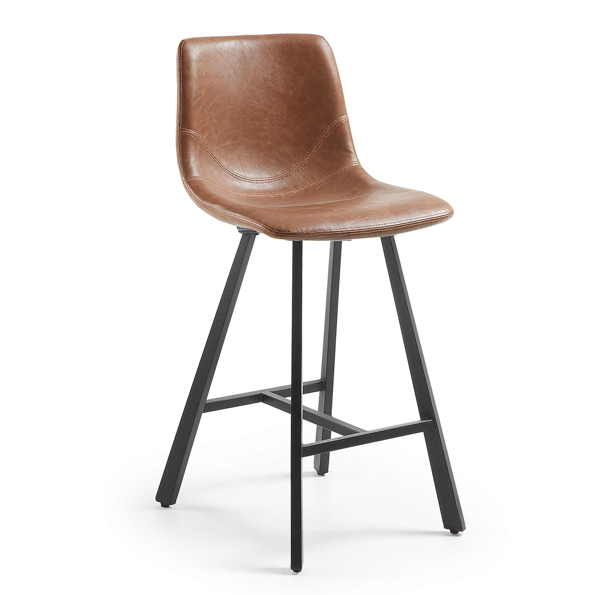 Полубарный стул Trac коричневый