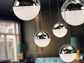 Люстра Sphere 14L хромированная D60 DIMABLE