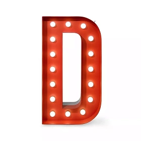 Напольный светильник LETTER D GRAPHIC