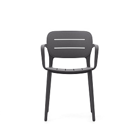 Садовый стул Morella из серого пластика
