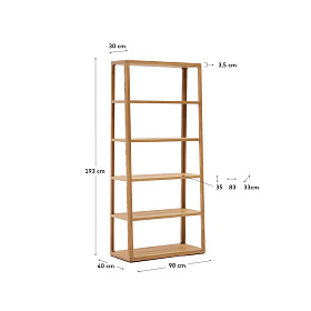 Maymai Стеллаж из массива дуба 90 x 193 см