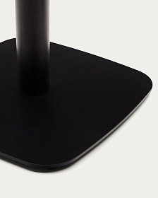 Dina Уличный стол белый на черном металлическом основании 68 x 68 x 70 см