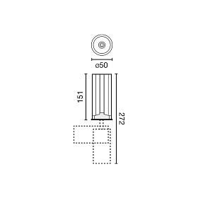 Трековый светильник FOST PULLDOWN 15W белый 20° 4000K CRI97