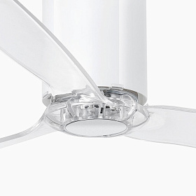 Ярко-белый / прозрачный потолочный вентилятор Mini Tube Fan