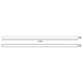 Встраиваемый светильник Via EVO 1140 51W 3000K черный DALI PRISM.