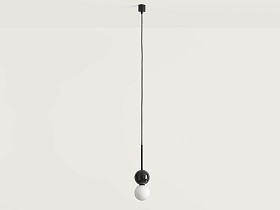 Подвесной светильник Dalt черный металл - черный мрамор