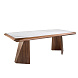 Обеденный стол 1106/MI2207T из фарфора и орехового дерева