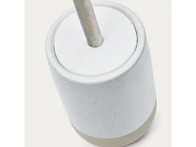 Щетка для унитаза Selis из керамики бежевого и белого цвета