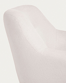 Candela Кресло из белой ткани букле