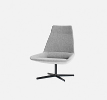 Кресло офисное Dunas XL с алюминиевым основанием и высокой спинкой