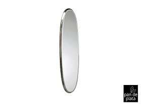 Зеркало Aries овальное 136x36 серебряное