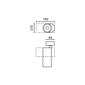 Fost Белый проектор Ø70 28Вт 36° 2700K CRI90 TRIAC