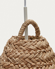 Абажур Fonteta из натурального волокна с натуральной отделкой, 40 см
