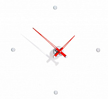 Настенные часы Rodon i 4 красный-хром