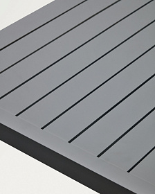 Culip Алюминиевый уличный стол с порошковым покрытием серого цвета 180 x 90 см