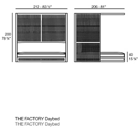 Уличная кровать The factory с балдахином