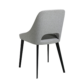 Обеденный стул A203 /4101 серый тканевый на металлических ножках