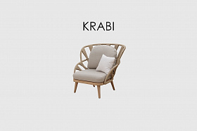 Кресло с высокой спинкой Krabi