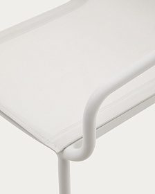 Galdana Штабелируемый садовый стул из белого алюминия