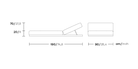 Шезлонг Landscape 5-позиционный KS9401500