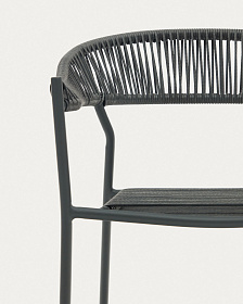 Futadera Садовый стул из серого шнура и серой стали