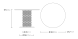 Обеденный стол низкий Ø90 алюминий KS1701900