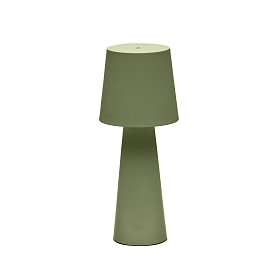 Arenys Большая переносная настольная лампа в зеленом цвете