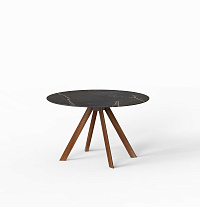 Круглый уличный стол Atrivm на деревянных ножках 120 cm