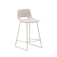 Полубарный стул Zahara бежевого цвета со сталью бежевого цвета