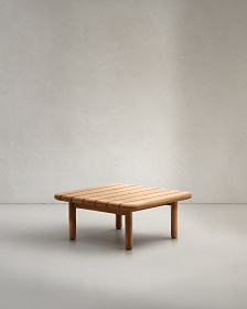 Журнальный столик Turqueta из массива тикового дерева, 70 x 70 см