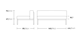 Модуль центральный дивана Landscape KS9401100