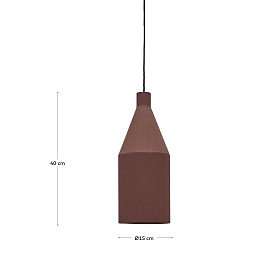 Peralta Подвесной светильник из металла с терракотовой окраской Ø 15 см