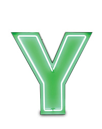 Напольный светильник LETTER Y GRAPHIC