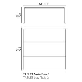 Столик Tablet 105x105 см