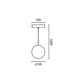 Подвес Neso Unik 2700K черный DALI