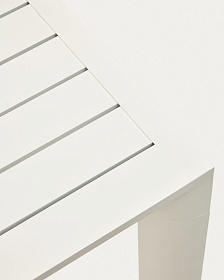 Culip Алюминиевый уличный стол с порошковым покрытием белого цвета 150 x 77 см