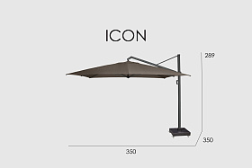 Зонт Icon ANTHRACITE - MANHATTAN 350x350