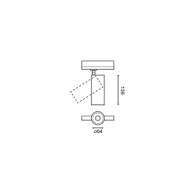 Трековый светильник Fost Ш64 28W черный 35° 3000K CRI90 CASAMBI