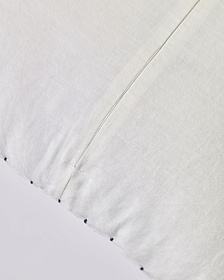 Чехол на подушку из 100% льна Elmina, белый цвет 45 x 45 см