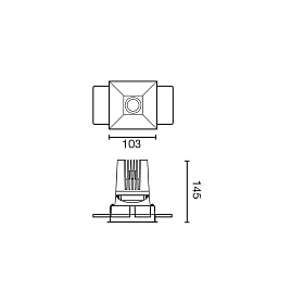 Встраиваемый светильник DEEP78 C SMARCO белый 60° 3000K CRI95 SPREAD