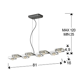 Люстра Suria II LED 8L 