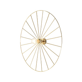 Бра Wheel 60 cm золотой + цоколь 15 cm золотой