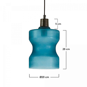 Подвесной светильник Corbin голубой