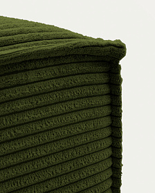 Пуф для ног Blok зеленый вельветовый 90 x 70 cm