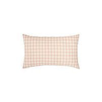Yanil Чехол на подушку 100% хлопок розовые и бежевые квадраты 30 x 50 см