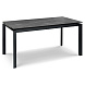 Раздвижной обеденный стол TOLEDO 160/200x85 закаленное стекло с керамикой, черный металл
