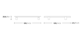 Столик Molo 120х120 алюминий KS4210700