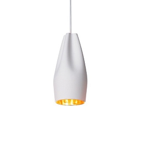 Подвесной светильник Pleat Box 13 LED бело-золотой