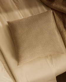 Senara Комплект из 2 чехлов для подушек цвета экрю с бежевой структурой 50 x 50 см